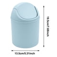 thumbnail image 3 of Mini Desktop Waste with Lid for Home and Organization in Living Room or Bedroom, 3 of 6