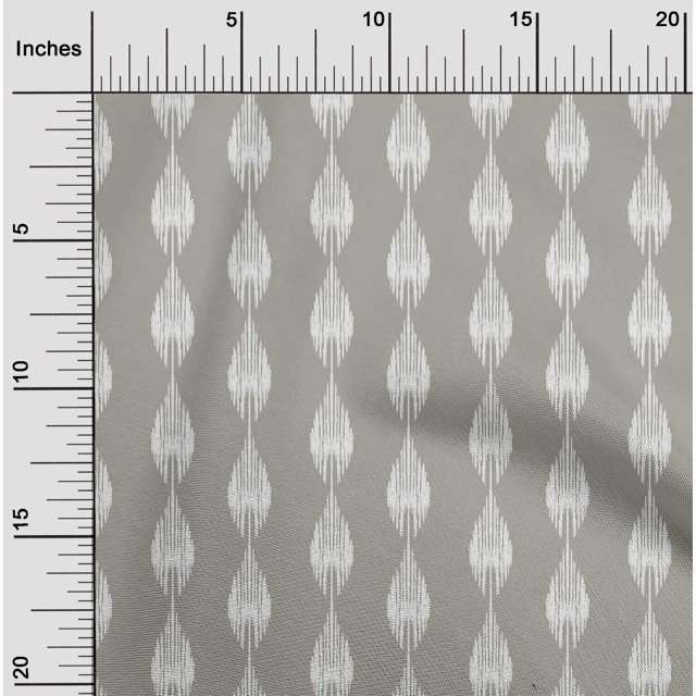 oneOone Cotton Flex Fabric Stripe Ikat Printed Craft Fabric BTY 40 Inch Wide