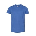 thumbnail image 1 of Bella Canvas Jersey Short-Sleeve Tee 3001Y, L, Heather True Royal, 1 of 2