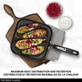 thumbnail image 4 of Starfrit The Rock 25cm (10") Non-Stick Grill Pan, Durable Forged Aluminium, Oven Safe, PFOA Free, Easy to Clean, Black, 4 of 8