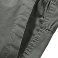 thumbnail image 3 of Pantalon Cargo Décontracté pour Homme - Pantalon de Travail Léger à Enfiler pour Homme - Pantalon Long de Randonnée Extérieur Uni à Taille Élastique avec Poches, 3 of 4