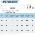 thumbnail image 2 of Leader de Pêche en Acier Inoxydable Saltwater Snap Rigs Fil Leader Ligne Haute Résistance Leader de Pêche Appât Nickel Blanc 60 Pcs, 2 of 7