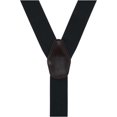 thumbnail image 2 of CTM®  1.375 Inch Wide Solid Color Y-Back Button-End Suspenders (Men's), 2 of 3