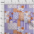 thumbnail image 2 of oneOone Rayon Medium Purple Fabric Floral Craft Projects Decor Fabric Printed By The Yard 56 Inch Wide, 2 of 5