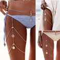 thumbnail image 2 of Bangcool Leg Chain Boho Multilayered Coin Thigh Chain Body Jewelry for Women Girls, 2 of 5