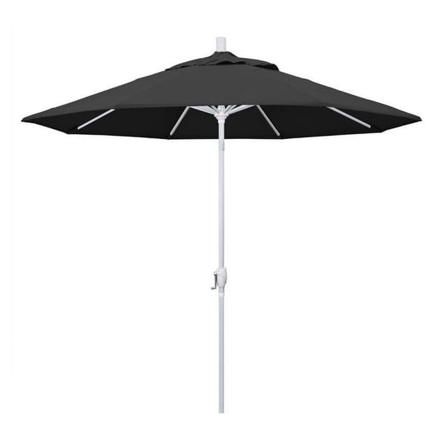 California Umbrella Parasol de Patio de 9 Pieds Noir