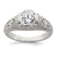 thumbnail image 1 of 925 Sterling Silver Cubic Zirconia Antique Look Ring, 1 of 2