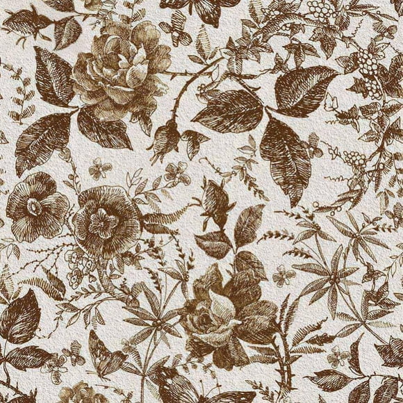 YOPTOP Midnight Floral Wallpaper Peel Stick Wallpaper Vintage Flower Self-Adhesive Removable Decorative