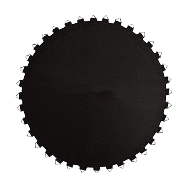 Youkk Tapis de Trampoline Rond d'Entraînement Universel Tapis de Remplacement Saut Noir 48 Boucles