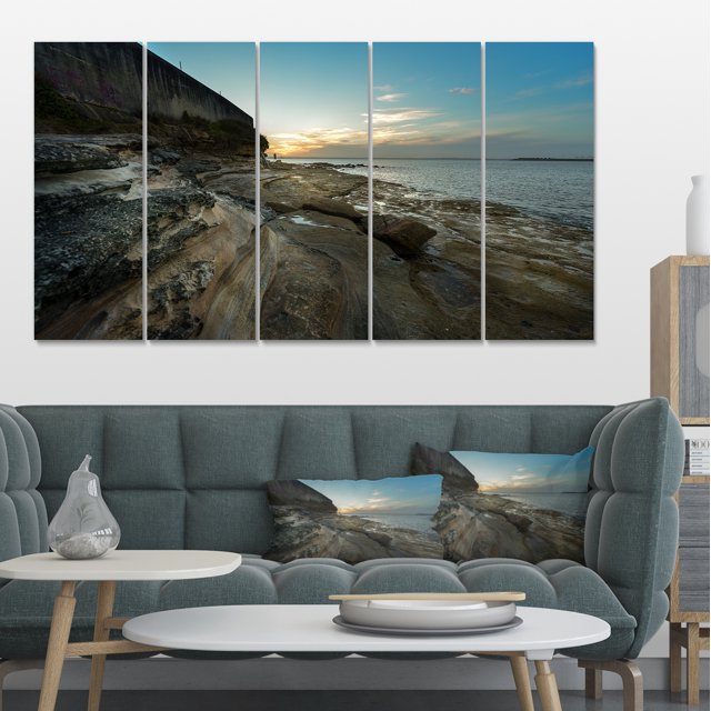 Rocky Sydney Beach View - Seascape Canvas Art Print