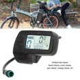 thumbnail image 3 of Electric Bike Display, Lightweight Clear LCD Screen Electric Bicycle Meter Power Display 24V 36V 48V Universal Portable  For Electric Bike, 3 of 8