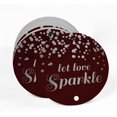 thumbnail image 2 of Inkdotpot Pack Of 100 Let Love Sparkle Wedding Favor Paper Tags Craft Real Silver Foil Hang Tags, 2 of 6