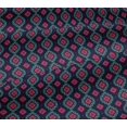 thumbnail image 5 of oneOone Viscose Jersey Fabric Diamond & Swirl Ikat Printed Craft Fabric BTY 60 Inch Wide, 5 of 5