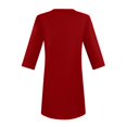 thumbnail image 4 of YFELWZ Womens Plus Size Tops Loose V Neck 3/4 Sleeve T Shirt Red S, 4 of 5