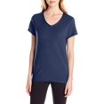 thumbnail image 2 of Hanes T-Shirt Col en V pour Femmes X-Temp, TG, Marine, 2 of 4