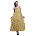 thumbnail image 1 of Bimba Robe Maxi à Bretelles Spaghetti Sans Manches pour Femmes en Rayonne à Imprimé Floral, Coupe Évasée - X-Grand, 1 of 1