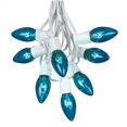 thumbnail image 1 of Novelty Lights 100' C9 Teal Incandescent Christmas String Light Set, 1 of 5