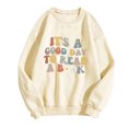 thumbnail image 1 of Meichang Sweatshirts Surdimensionnés pour Femmes Épaules Tombantes Pull Décontracté Manches Longues Col Rond Sweatshirts Confortables Pull Graphique Mignon, 1 of 2