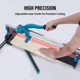 thumbnail image 2 of Manual Tile Cutter,24/32/48 Inch Tile Cutter With Tungsten Carbide Cutting Wheel,Infrared Positioning, Precise Tile Cutter Tools (24 inch), 2 of 8
