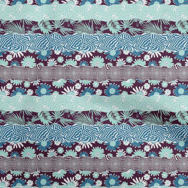 oneOone Rayon Chocolate Brown Fabric Floral Craft Projects Decor Fabric Printed By The Yard 56 Inch Wide