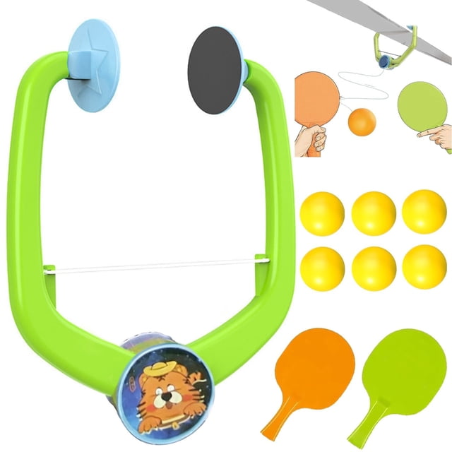 Door Plunking Game Adjustable Hanging Tennis Trainer For Indoor Sports Exercise And Coordination Enhancement