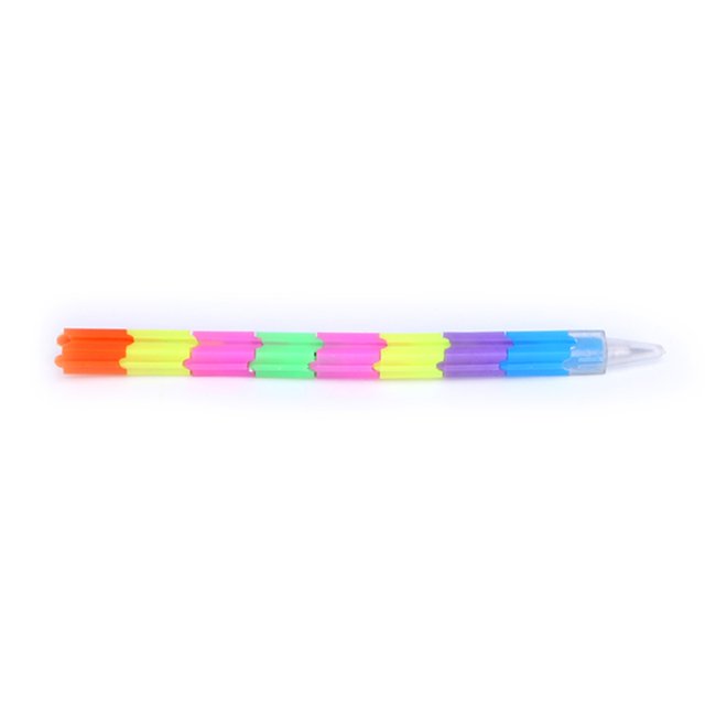 Techinal Stylo de Construction Multifonction Arc-en-Ciel Créatif Empileur de Crayons à Échanger