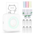thumbnail image 1 of Graflsoa C15 Imprimante Thermique Bluetooth Compacte avec Papier de 2 Pouces 58 mm, Pile Rechargeable et Application Multilingue Prenant en Charge les Notes, Images et Listes (Inclut 14 Rouleaux de Papier Thermique) - Bleu, 1 of 6