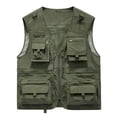 thumbnail image 1 of TIMIFIS Mens Mesh Outdoor Work Fishing Travel Photo Cargo Vests Summer Casual Work Multi Pockets Breathable Waistcoat JacketFall, 1 of 2