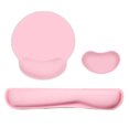 thumbnail image 1 of Ergonomic Memory Foam Keyboard Wrist Rest Wrist Rest Pad Set with Fabric -slip Rubber Base Pink Pink, 1 of 7