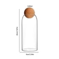 thumbnail image 2 of EGNMCR Storage Containers, Kitchen Storage & Organization Glass Storage Jars With Airtight Wooden Lid Ball Clear Candy Jar Food Storage Jars For Tea Coffee Spice Candy Glass Storage, 2 of 8
