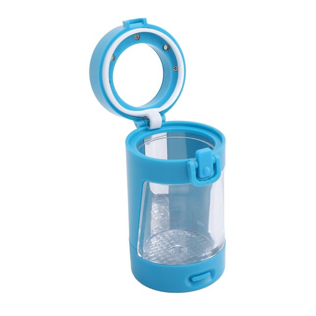 Pot de Visualisation Loupe, Pots de Rangement Hermétiques Polyvalents Mini Gardent l'Humidité Rechargeable pour la Maison Bleu, Noir, Violet, Rose