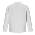 thumbnail image 4 of RXIRUCGD Haut/chemise à Manches Longues Respirant pour Homme, Mode Sport Décontractée Extérieur, Col Ras du Cou, Blanc, Taille : TG, 4 of 7