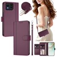 thumbnail image 2 of Book Style Wallet Cover for ASUS Zenfone 11 Ultra, Soft PU Leather, Dark Purple, 2 of 6