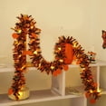 thumbnail image 2 of Garland with Lights 6.56 Feet Halloween Metal Chip Wreath Flash Twisted Metal Hanging Wreath Light String Battery Powered Halloween Decorationbattery Operated String Lights, 2 of 6
