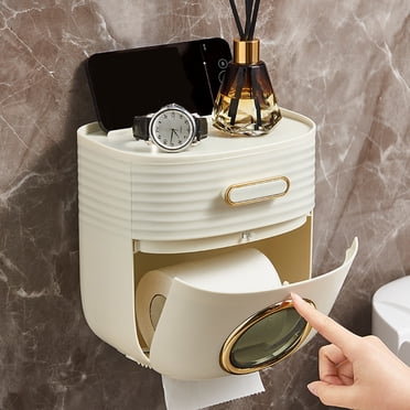 Canada Day Kcavykas Back to School Season,toilet Tissue Holders Bathroom Tissue Box toilet Paper Box Wall Hanging Bathroom Watertight Punch-Free toilet Paper Roll Storage Rack