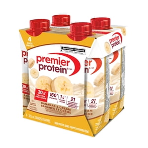 Premier Protein Bananas & Cream High Protein Ready-to-Drink Shake, 4 pack