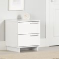 thumbnail image 1 of Table de chevet 2 tiroirs pour Adulte, fini Blanc solide, collection Cavalleri de Meubles South Shore, 1 of 11