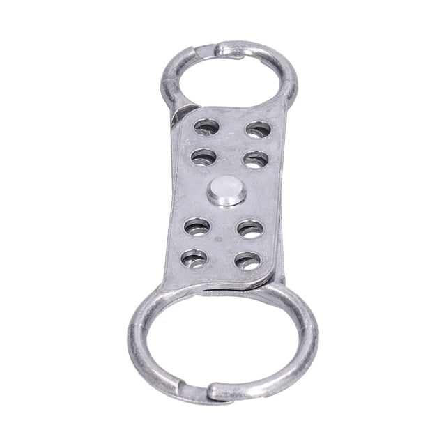 Cadenas de Sécurité en Alliage d'Aluminium Robuste avec Conception à 8 Trous pour Usage Industriel - Ignifuge, Résistant à la Corrosion, Système de Verrouillage Multipoints (Modèle DHA-01)