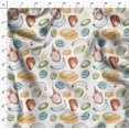 thumbnail image 4 of Soimoi White Poly Georgette Fabric Mix Fruits Printed Fabric 1 Yard 52 Inch Wide, 4 of 6