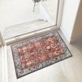 thumbnail image 1 of JV Home Tapis Oushak Rouge Brun 2'x3'3 Pouces Tapis Lavable Antidérapant, 1 of 7