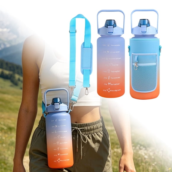 Outdor Insulated Stainless Steel Water Bottle For Outdoor Adventure Leakproof Sports Flask With Wide Mouth Easy Carry Handle