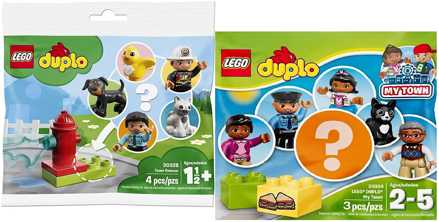 LEGO Duplo Mystery Pack Lot: My Town Mystery and Town Resue Mystery