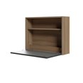 thumbnail image 1 of Nexera Slim Secretary Desk, Nutmeg and Charcoal, 1 of 7