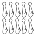 thumbnail image 1 of Unique Bargains 57Lbs Stainless Steel Fishing Snaps Swivels Clips Quick Change Black 150 Pack, 1 of 6