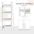 thumbnail image 4 of HOMCOM Set of 2, 4 Tier Ladder Shelf Bookcase, Multifunctional Display Rack, 4 of 10