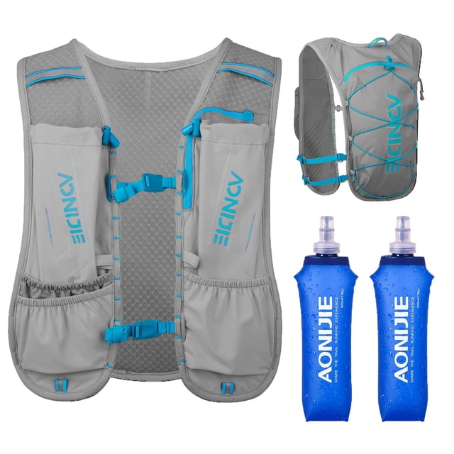 AONIJIE Sac à Dos d'Hydratation de Course avec Vessie de 1,5 L, Gilet d'Hydratation Ajustable et Léger pour la Randonnée, le Cyclisme, la Course, le Marathon