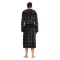 thumbnail image 2 of VULCANODON Mens Robe with Hood, Fleece Bathrobe Plush Robes for Men, 2 of 3