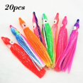 thumbnail image 1 of Lefu 20pcs Artificial Octopus Squid Soft Fishing Lures Bait Saltwater Colorful 5-16cm, 1 of 7