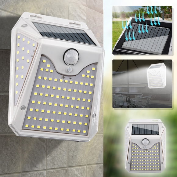 Dvkptbk Sports Monitor Solar Light,Motion Sensor Security Lights,Human Body Induction Light Wall Lamp IP65 Solar Powered for Outdoor Patio Garden Patio Yard Smart Home Appliances on Clearance
