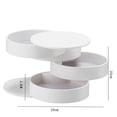 thumbnail image 3 of CEHVOM Jewelry Storage Box 4-Layer Rotatable Jewelry Accessory Storage Tray With Lid Clearance, 3 of 5